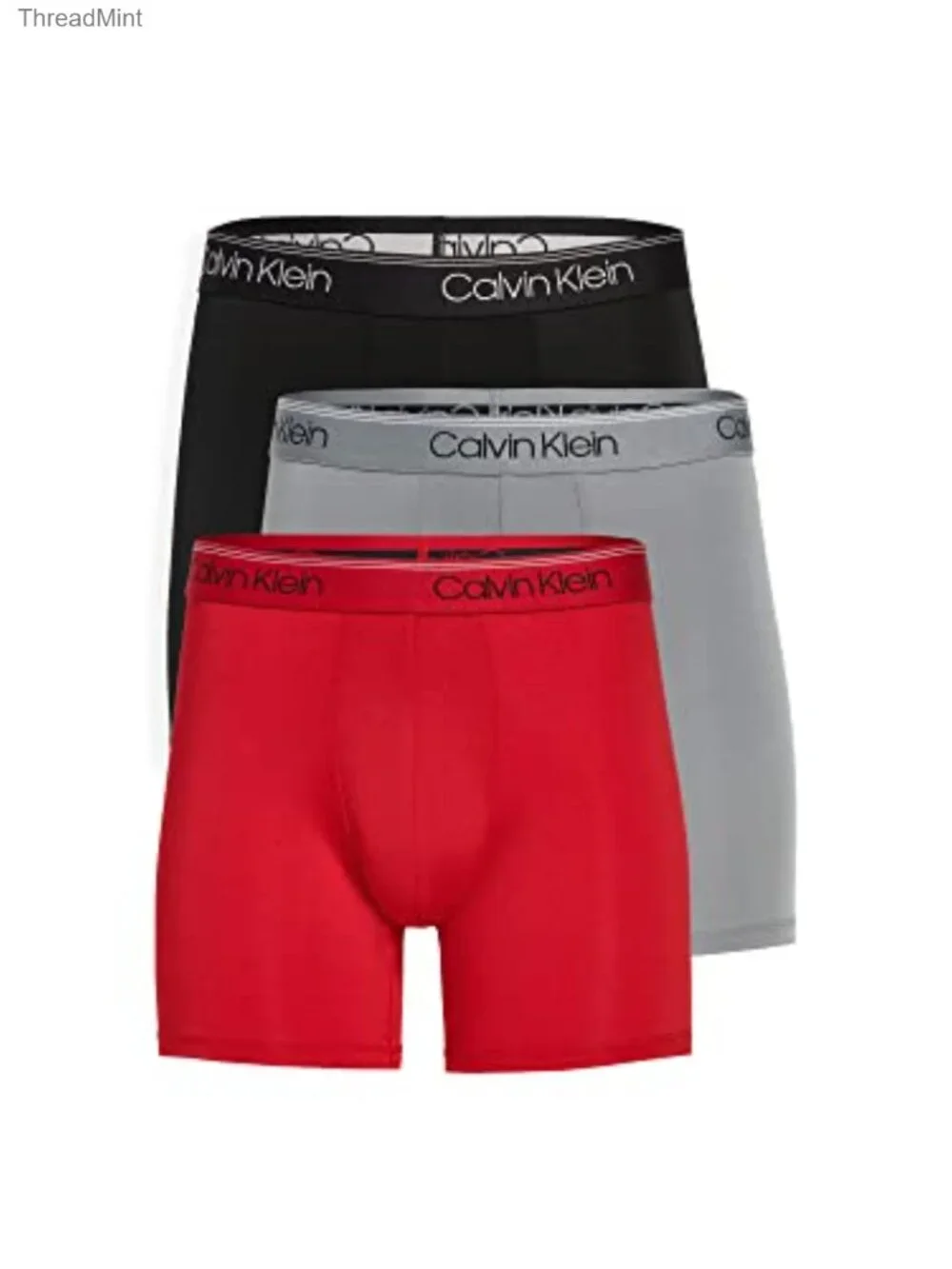 Men's Micro Stretch Boxer Briefs 3 Pack Contoured Pouch Moisture Wicking
